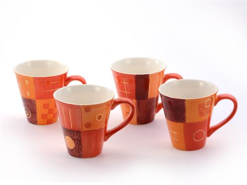 Mok "Patricia" 4 stuks